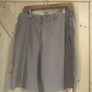 Nike Fit Dry Mens Golf Shorts Size 34 Khaki Casual Outdoors Hiking